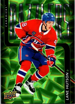 2025-26 Upper Deck #DZ-39 Lane Hutson Dazzlers Green