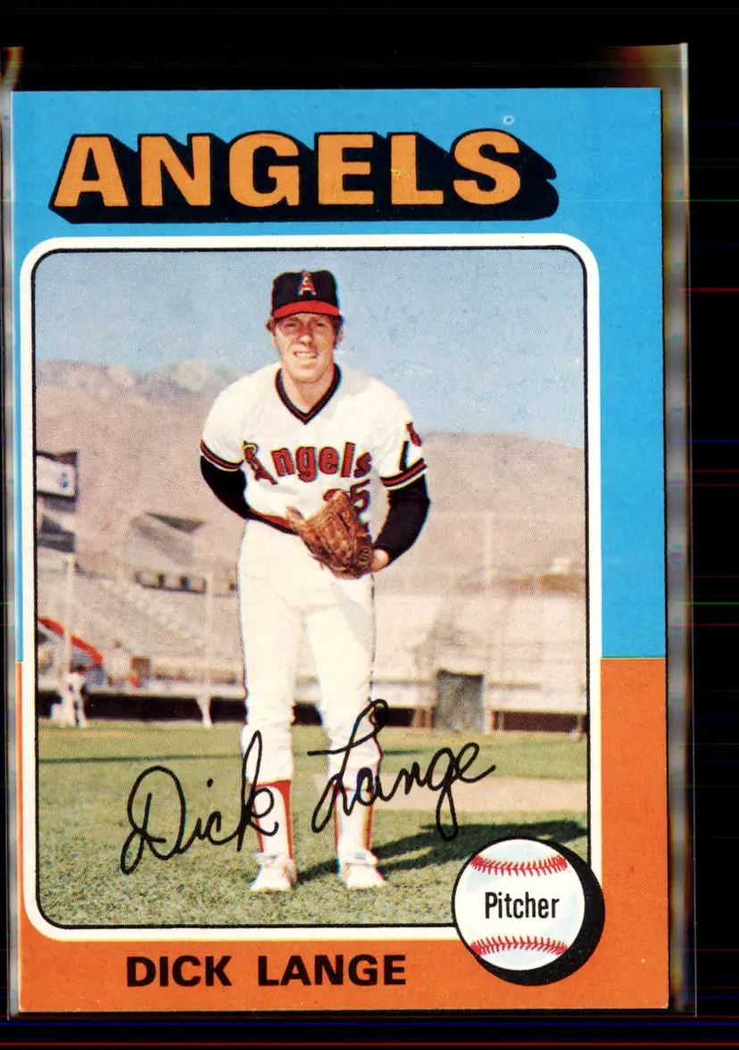 Dick Lange 1975 Topps #114 - California Angels - (pk4-71)