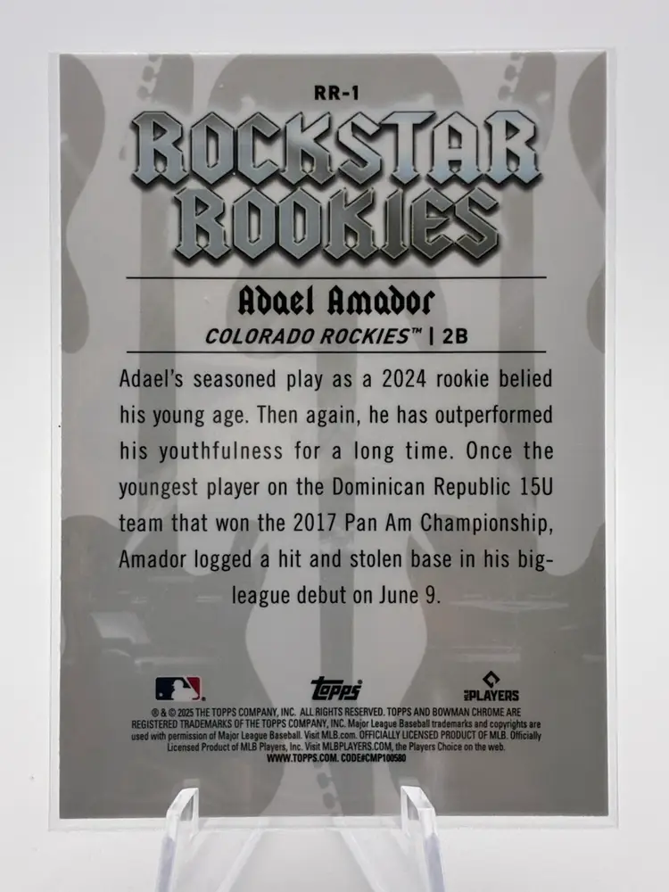 2025 Bowman Rockstar Rookies Adael Amador