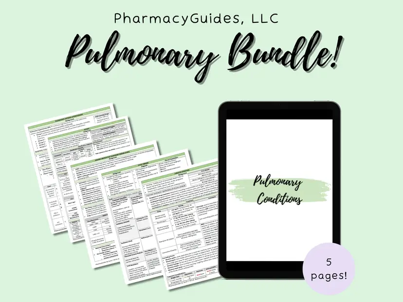 Pulmonary Conditions | Pharmacy Bundle
