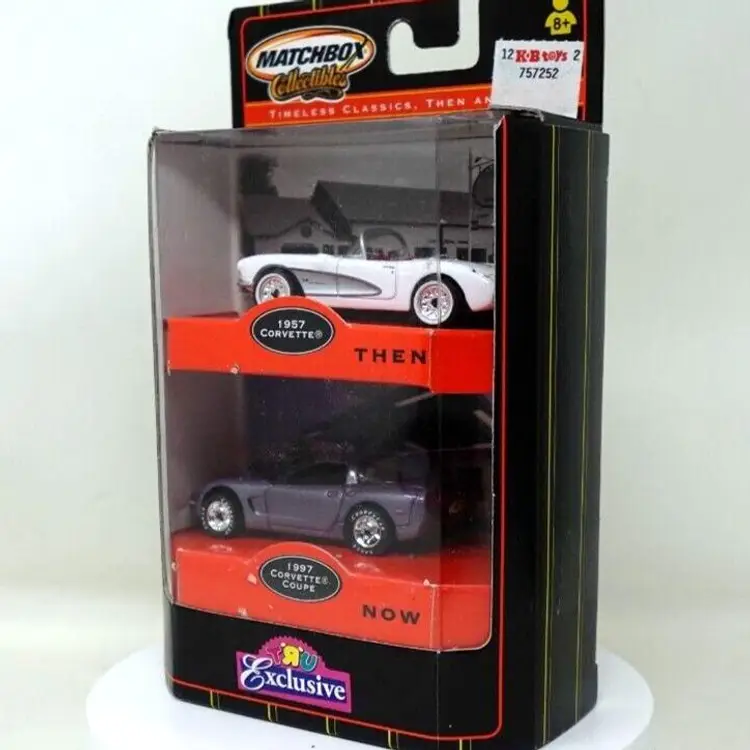 MATCHBOX COLLECTIBLES 1957 CORVETTE THEN 1997 CORVETTE COUPE NOW