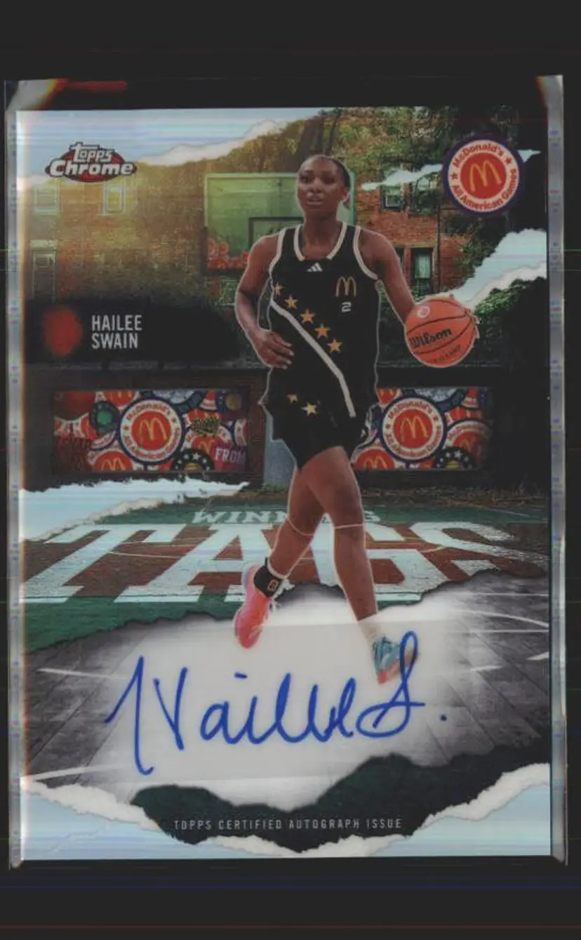 2025 Topps Chrome McDonald's #WTHS Hailee Swain Winning Tags Auto - (140) -