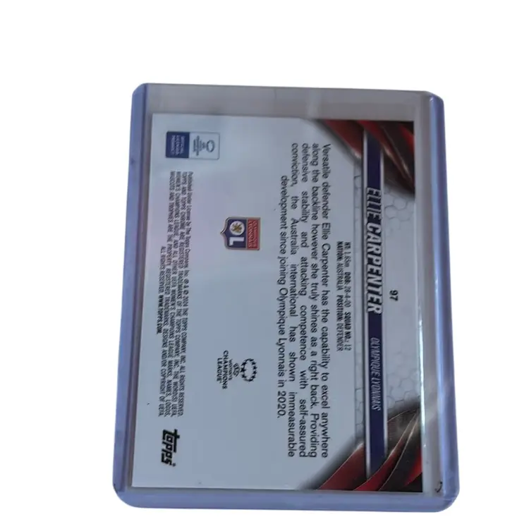 Ellie Carpenter Uwcl Sapphire Topps Lyon Gold /50