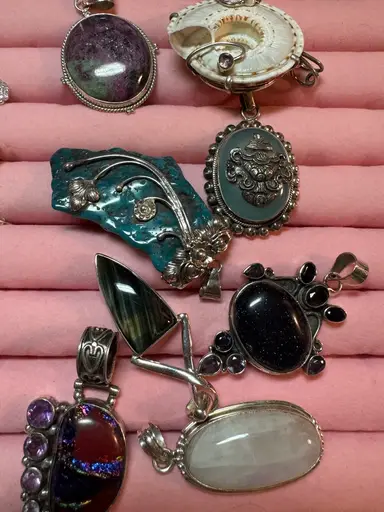 Sterling Silver Pendants And Rings Galore!! 
