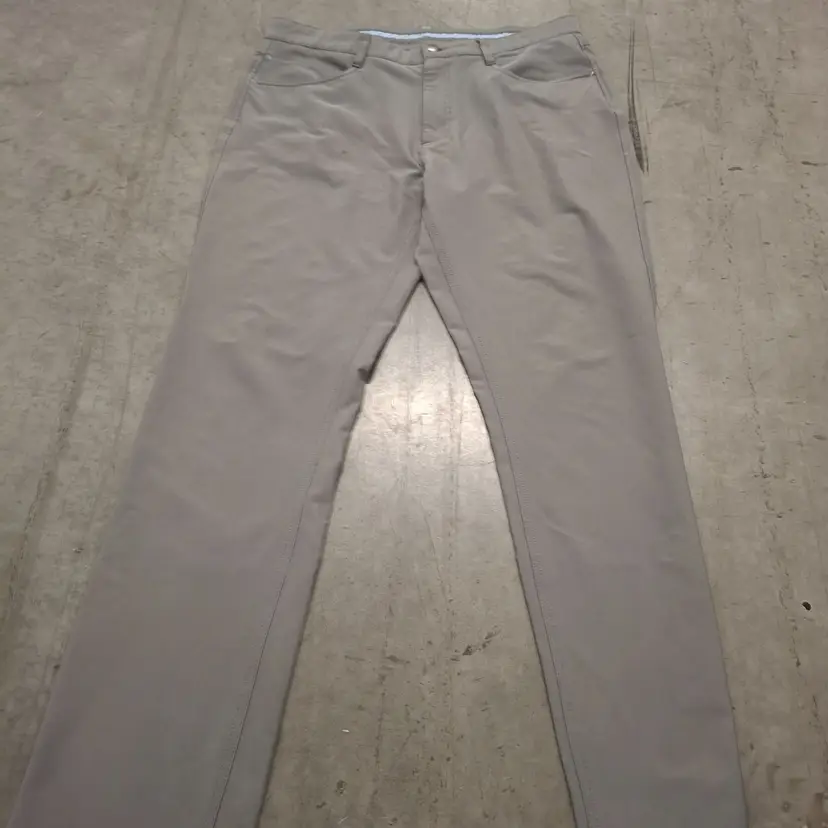 Footjoy Mens Gray Athletic Fit Golf Pants Size W36/L34 Polyester/Spandex Blend