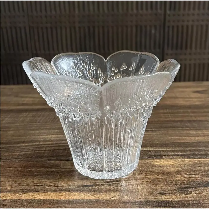 Lasisepat Mantsala Candle Holder Bowl Pertti Kallioinen Finland