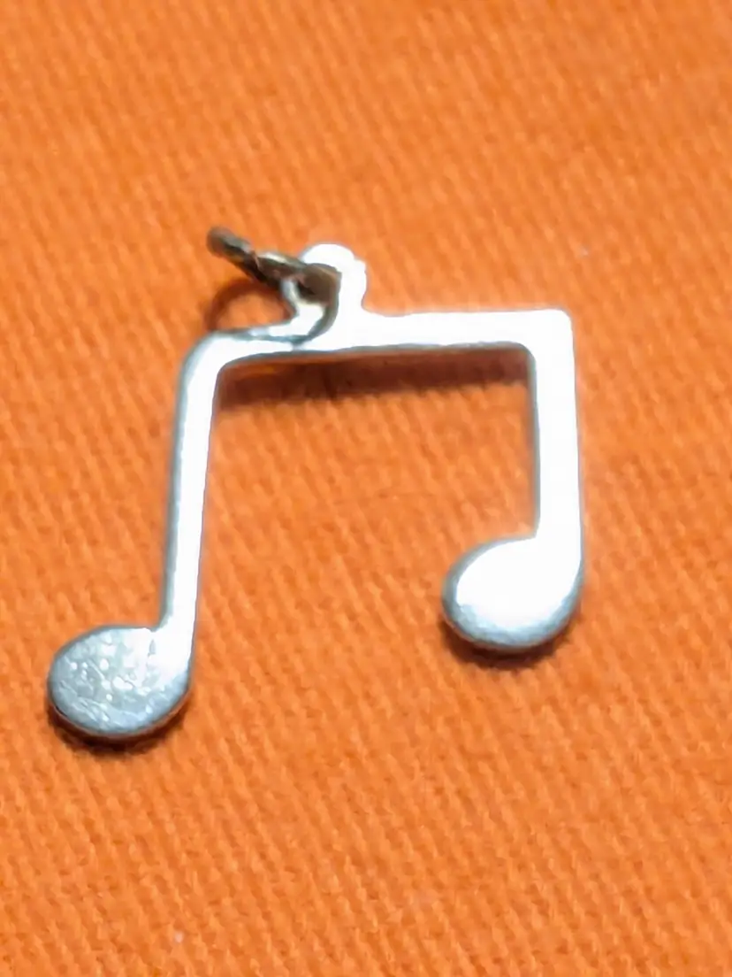 Vintage Sterling Silver Musical Eighth Note Charm