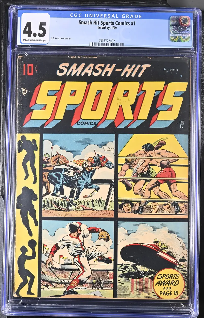 Smash Hit Sports Comics #1 CGC 4.5