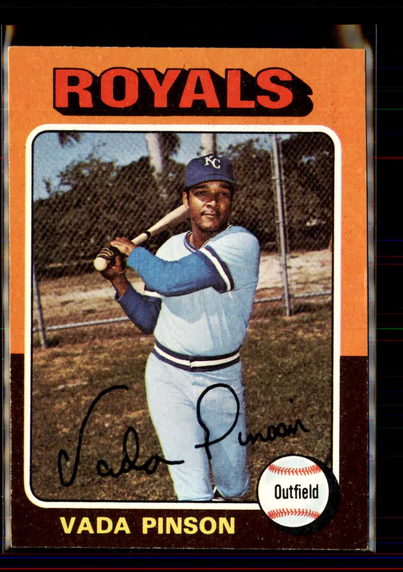 Vada Pinson 1975 Topps #295 - Kansas City Royals - (pk4-203)