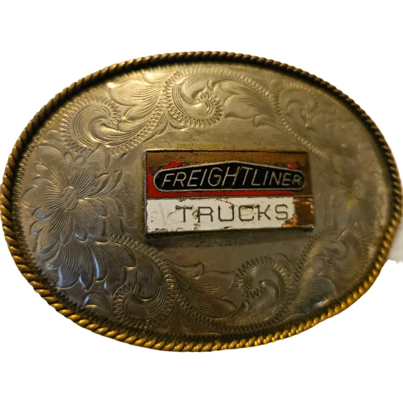 Vintage Freightliner Trucks Belt Buckle