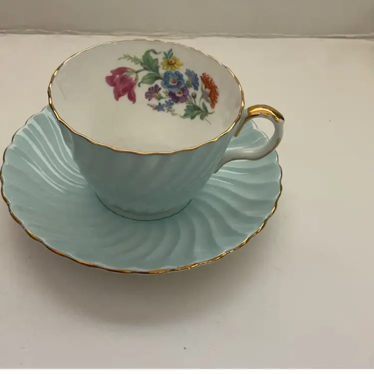 Aynsley Aqua Teacup