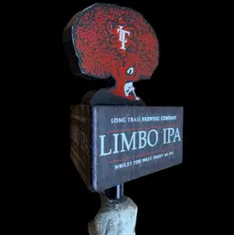 15" Long Trail "Limbo IPA" 3-Sided Skeleton Bone Beer Tap Handle