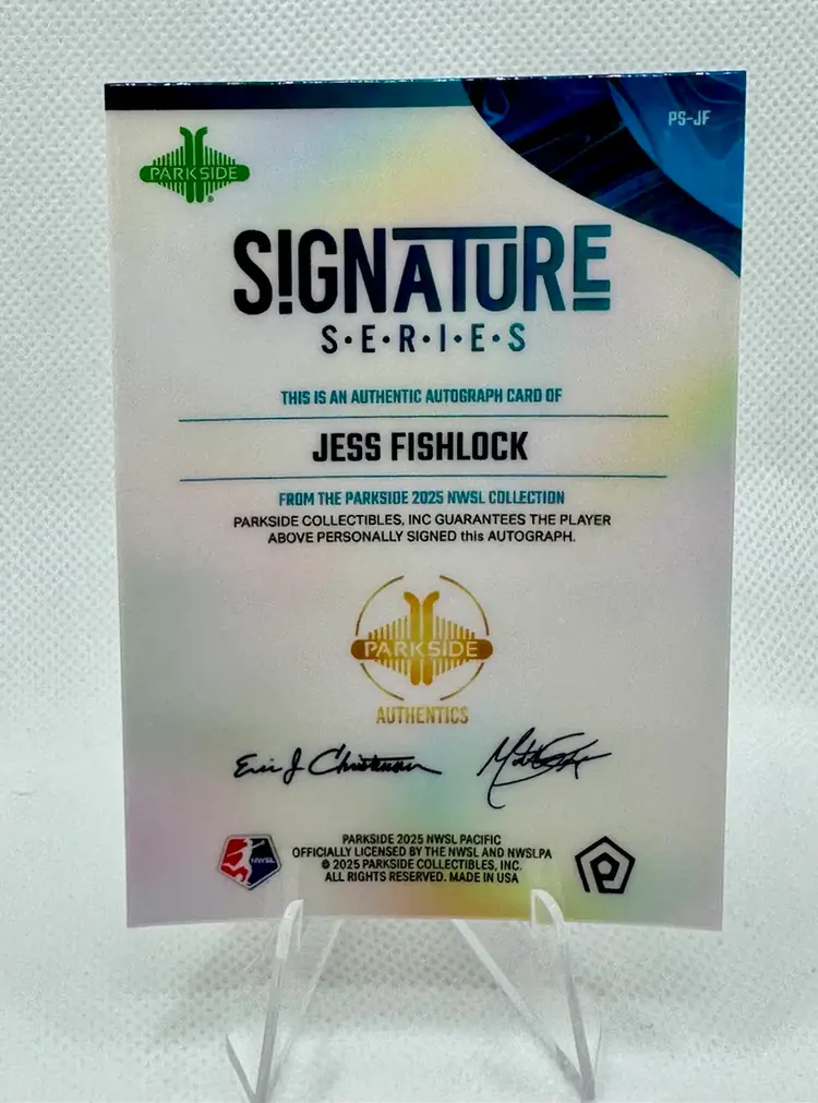Jess Fishlock Auto 2025 Parkside Pacific Seattle Reign