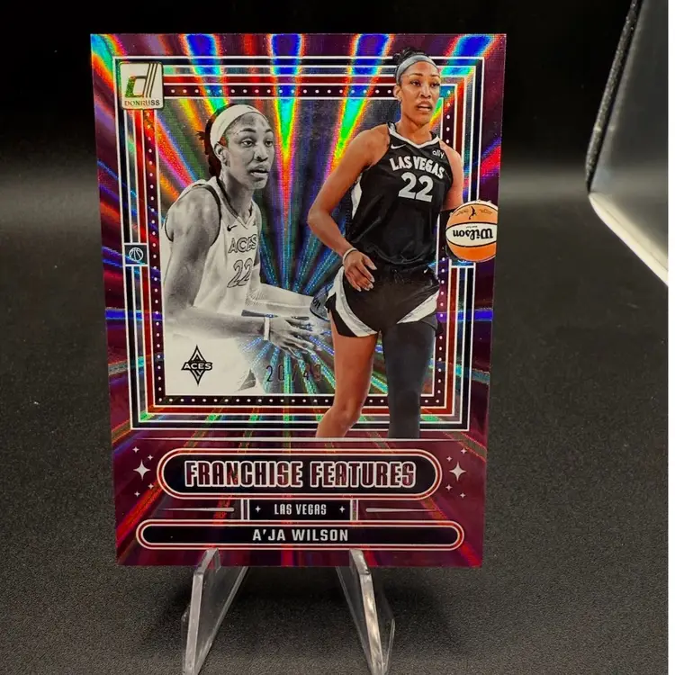 A’Ja Wilson Franchise Features  #/49 2025 Donruss WNBA Las Vegas Aces