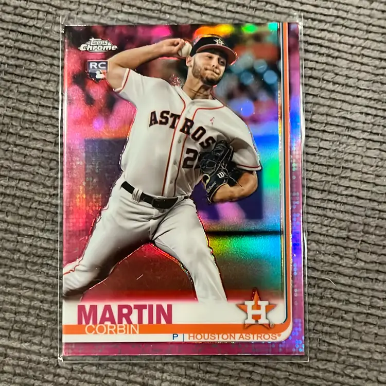 Corbin Martin Pink Rookie. 2019 Topps Chrome. Houston Astros
