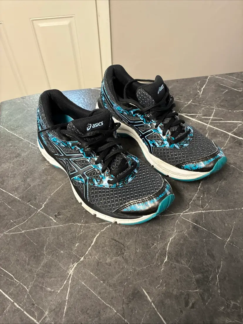 ASICS Gel Excite 4 Women’s Running Shoes Blue Black Athletic Sneakers Size 8.5