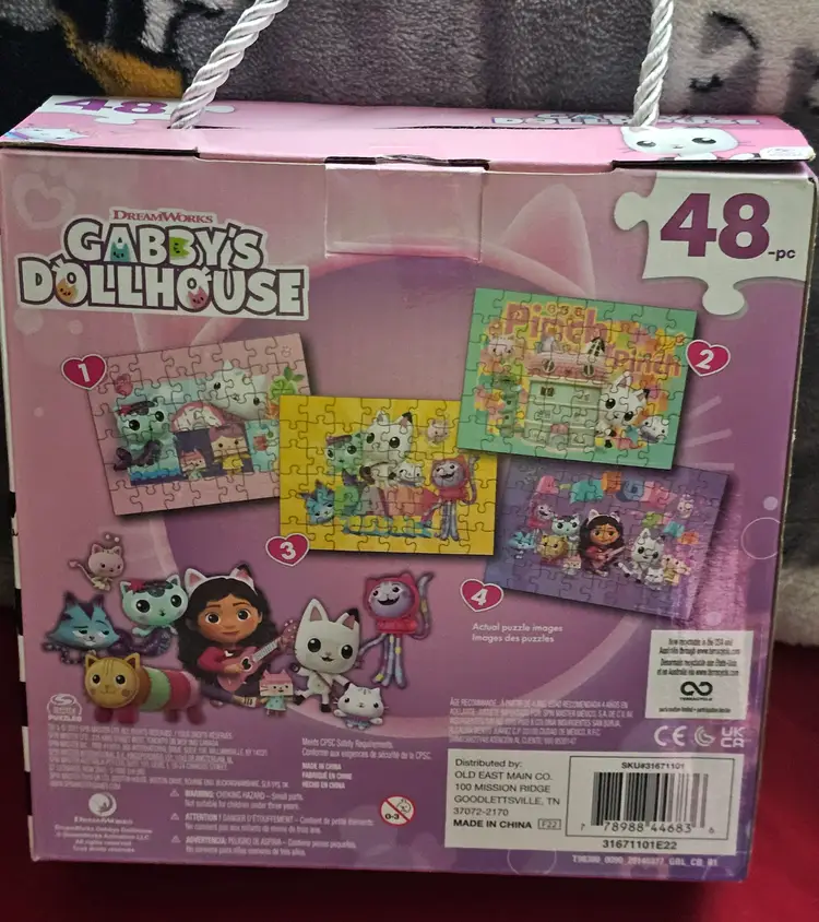 Gabby's Dollhouse - Four Puzzles 48 pcs. each - Brand New Sealed!