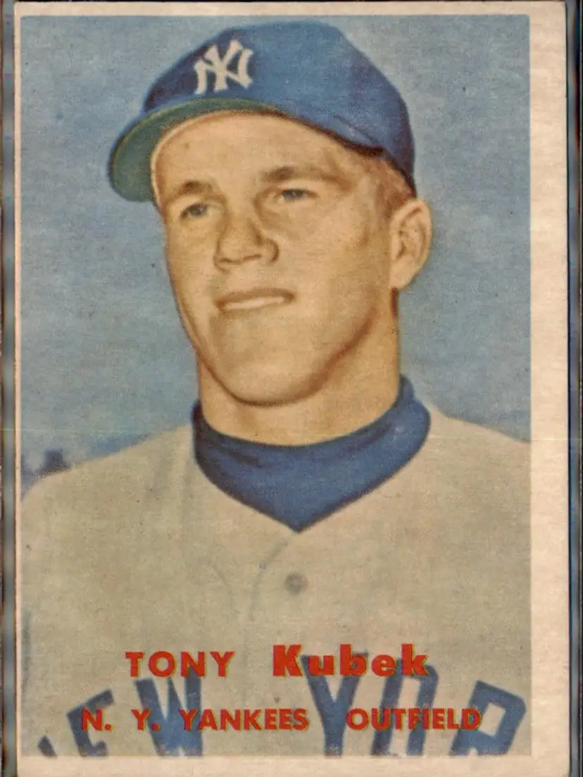 1957 Topps #312 Tony Kubek - ( pk1 ) - New York Yankees