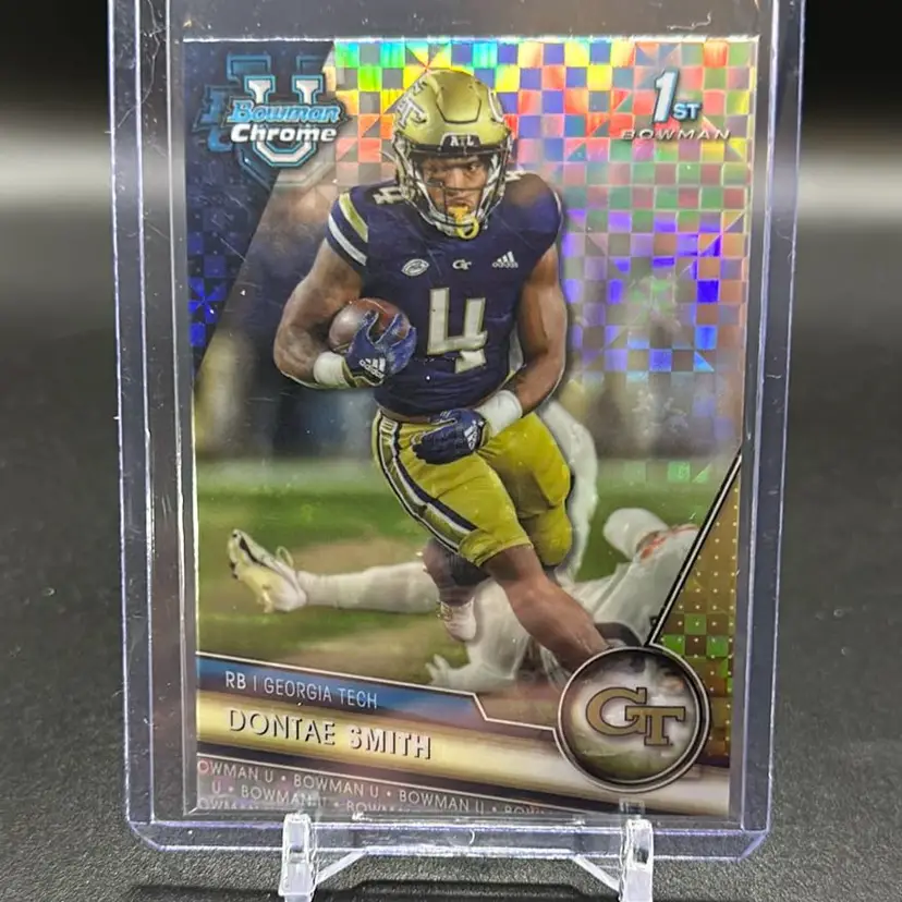 Dontae Smith 2023 Bowman Chrome U 1st X Fractor Georgia Tech Yellow Jackets