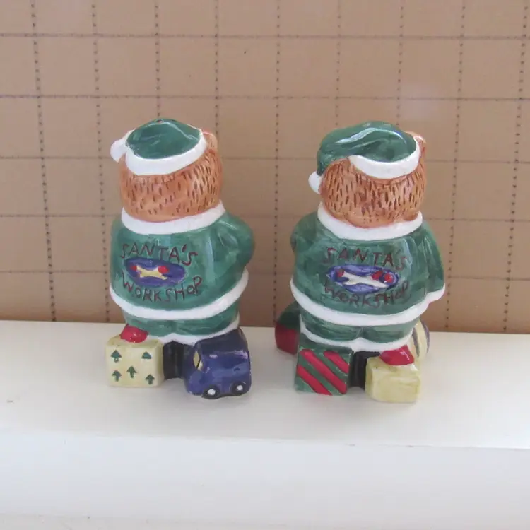 Santa Bears Salt and Pepper Shaker Set