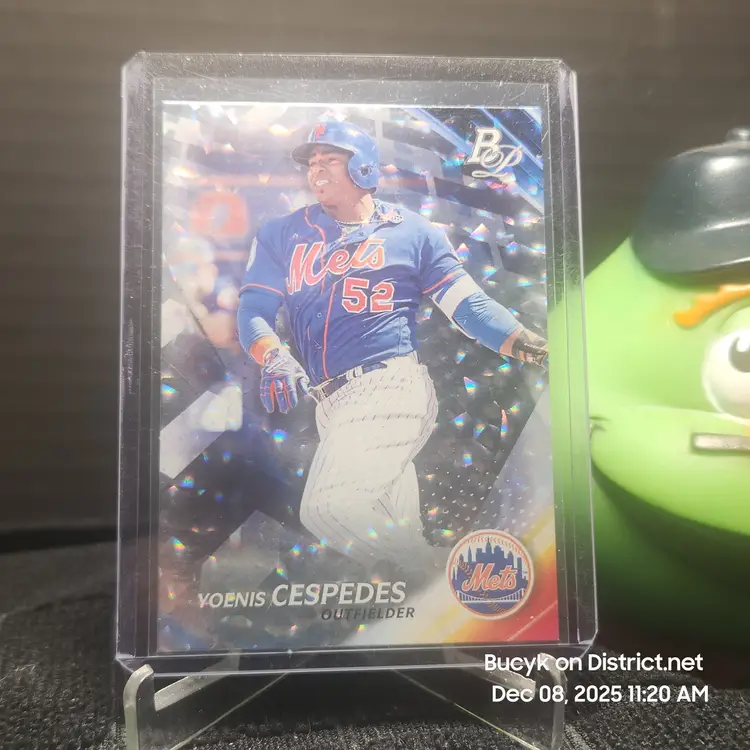 2017 Bowman Platinum Bubbles - Yoenis Cespedes New York Mets