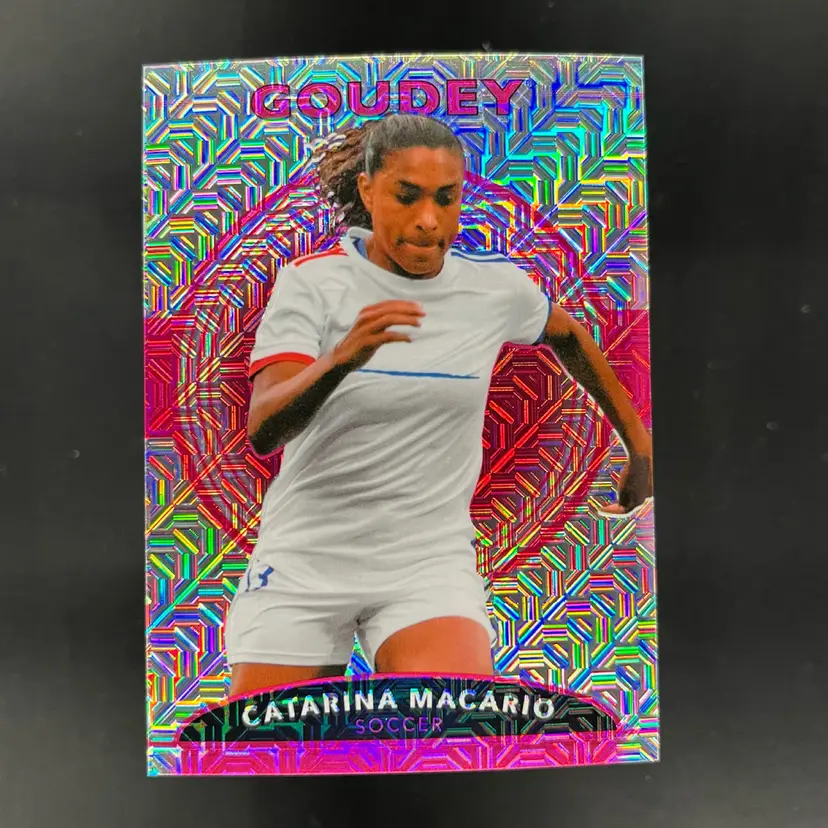 Catarina Macario 2022 Goodwin Champions Pink Traxx /299 USWNT Soccer Card CD10