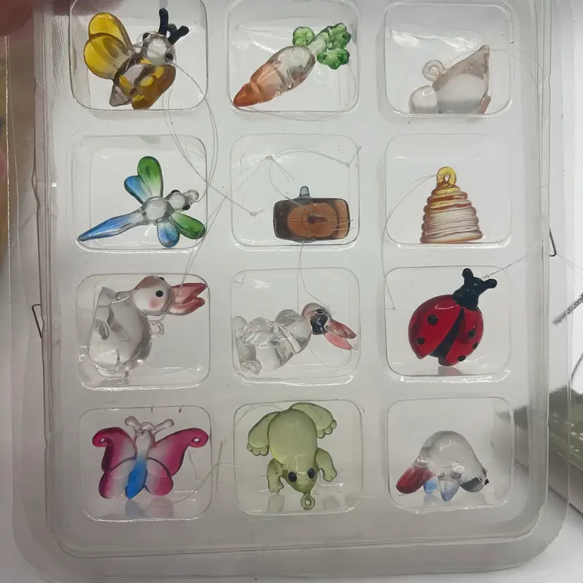 set Of 12 Acrylic/Plastic Miniatures Made By Cannon Falls