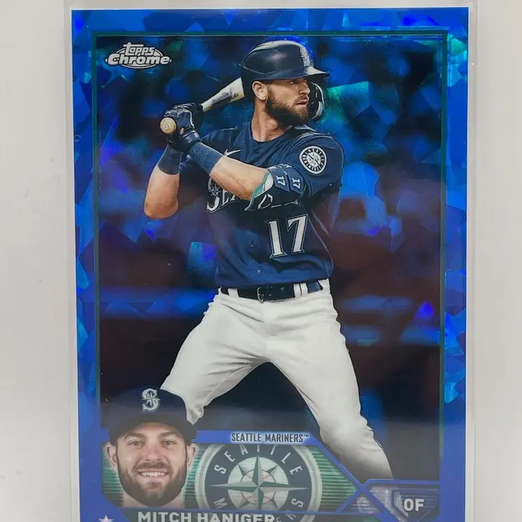 Mitch Haniger, 2023 Chrome Sapphire, Seattle Mariners