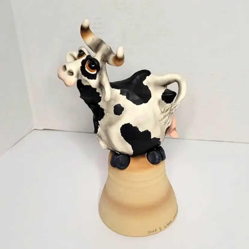 Cow Bell by Todd Warner Animal Series Handmade Signed Vintage 1999