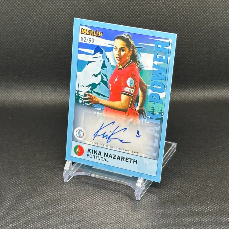 Kika Nazareth Auto /99 Peak Power 2025 Topps Merlin Euros Autograph - Portugal