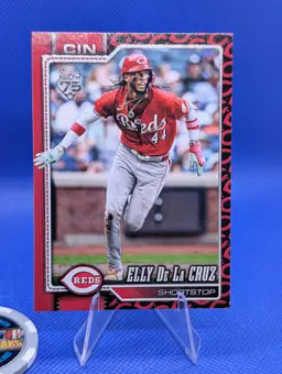 2026 Topps Series 1 Elly De La Cruz Team Border Cincinnati Reds