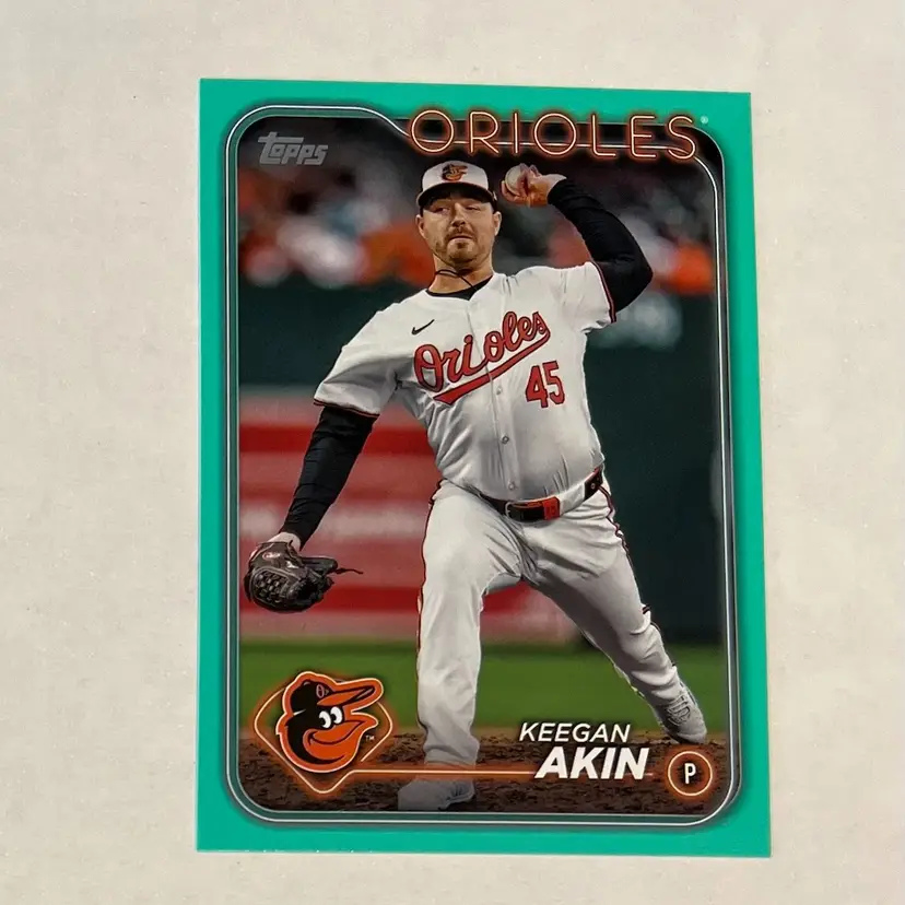 Keegan Akin Aqua Baltimore Orioles