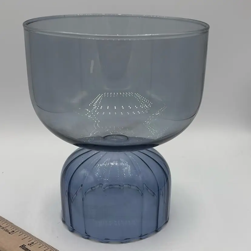 Blue Pedestal Bowl