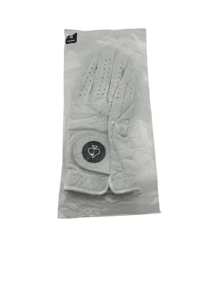 PINS & ACES MEN'S GOLF GLOVE PREMIUM TOUR GLOVE - GHOST WHITE