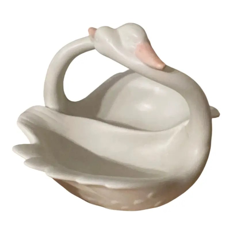 1981 Fitz & Floyd Swan Candy Dish