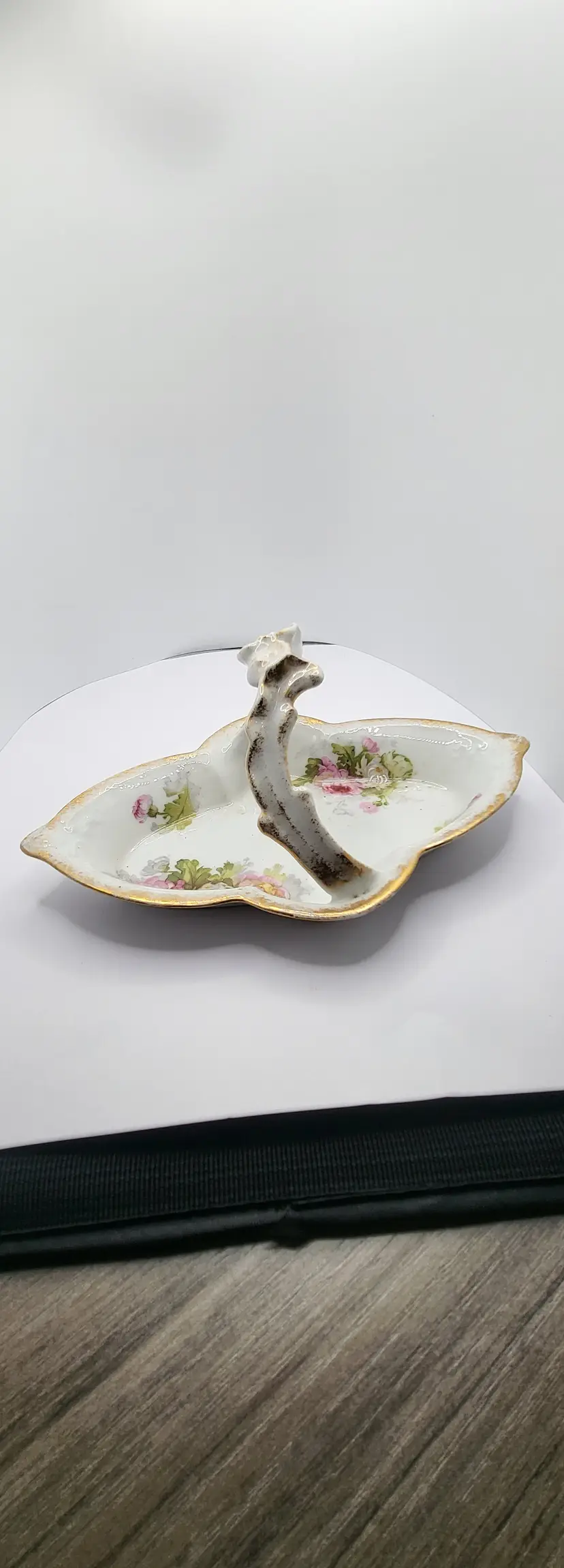 Antique porcelain hand painted Limoges basket