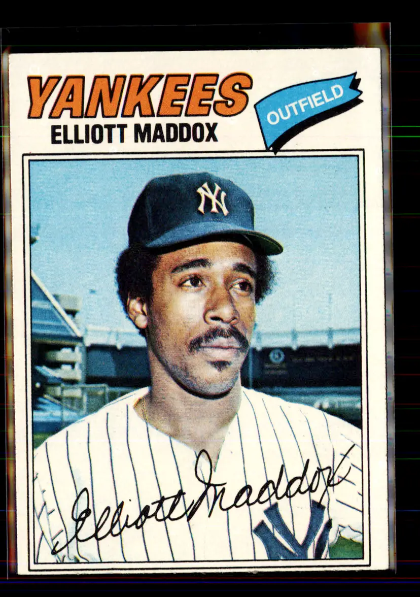 Elliott Maddox 1977 Topps #332 - (144) - New York Yankees