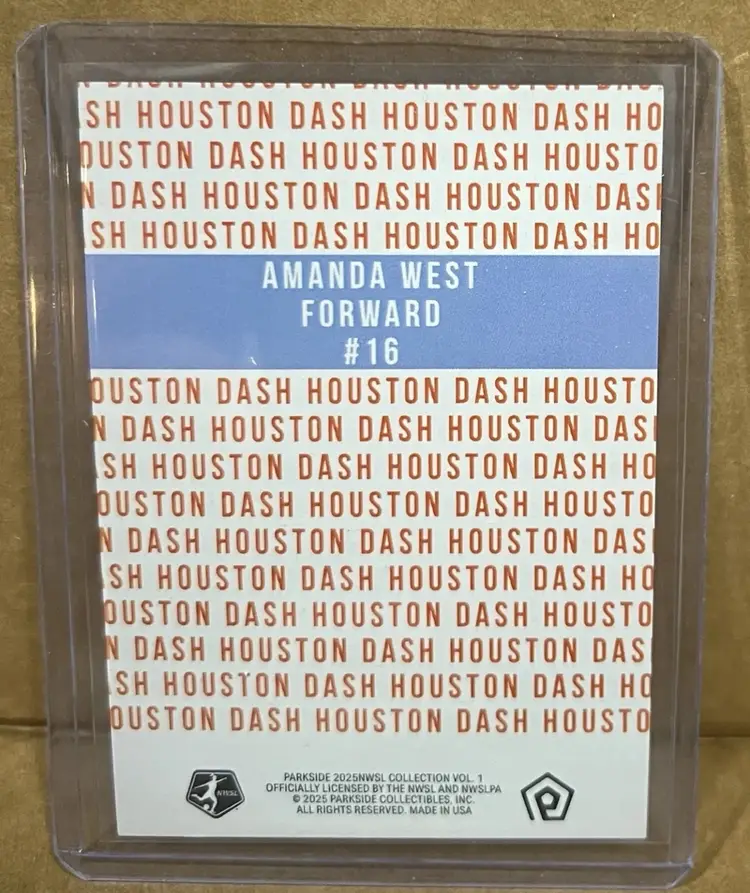 2025 Parkside NWSL Vol 1 - Amanda West #16 - Primary /10
