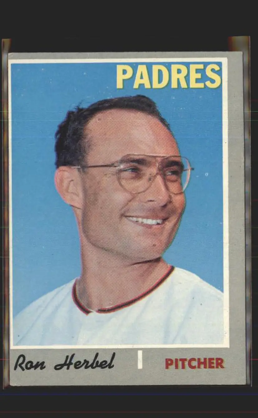 Ron Herbel 1970 Topps #526 - (pk6) - San Diego Padres