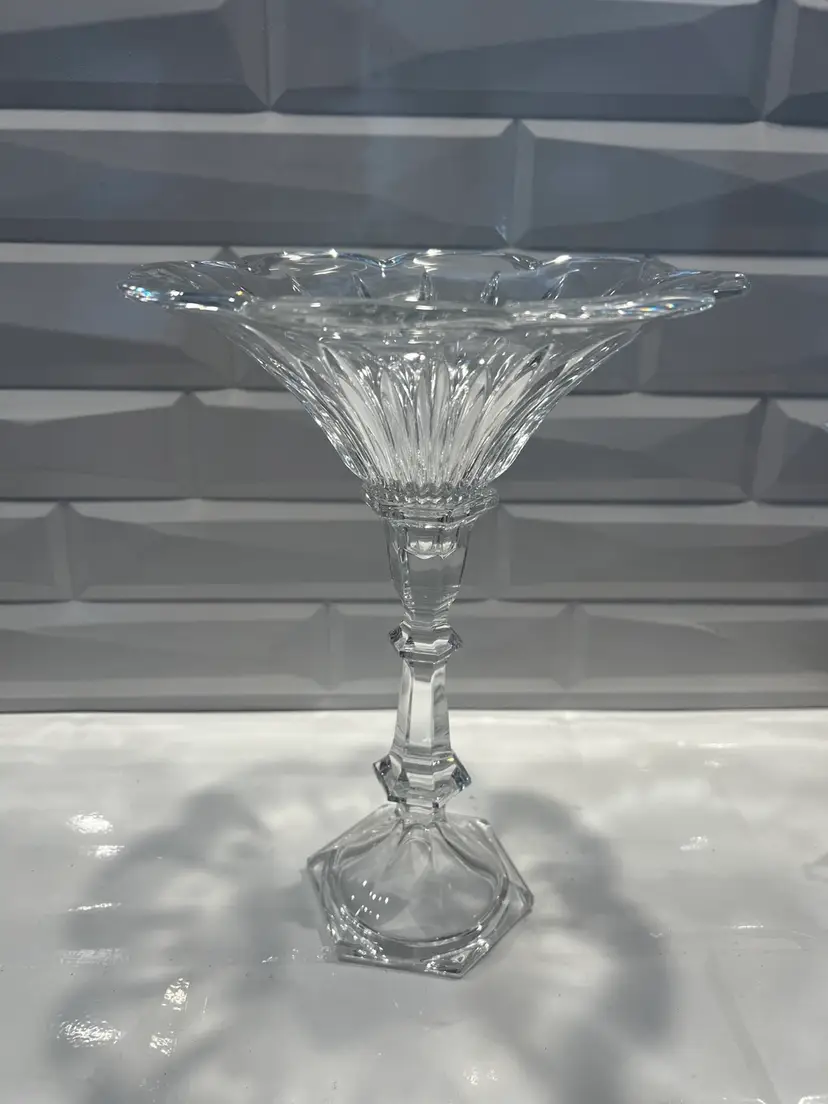 Vintage "Toscany by St. George" Crystal Pedestal Dish - Centerpiece
