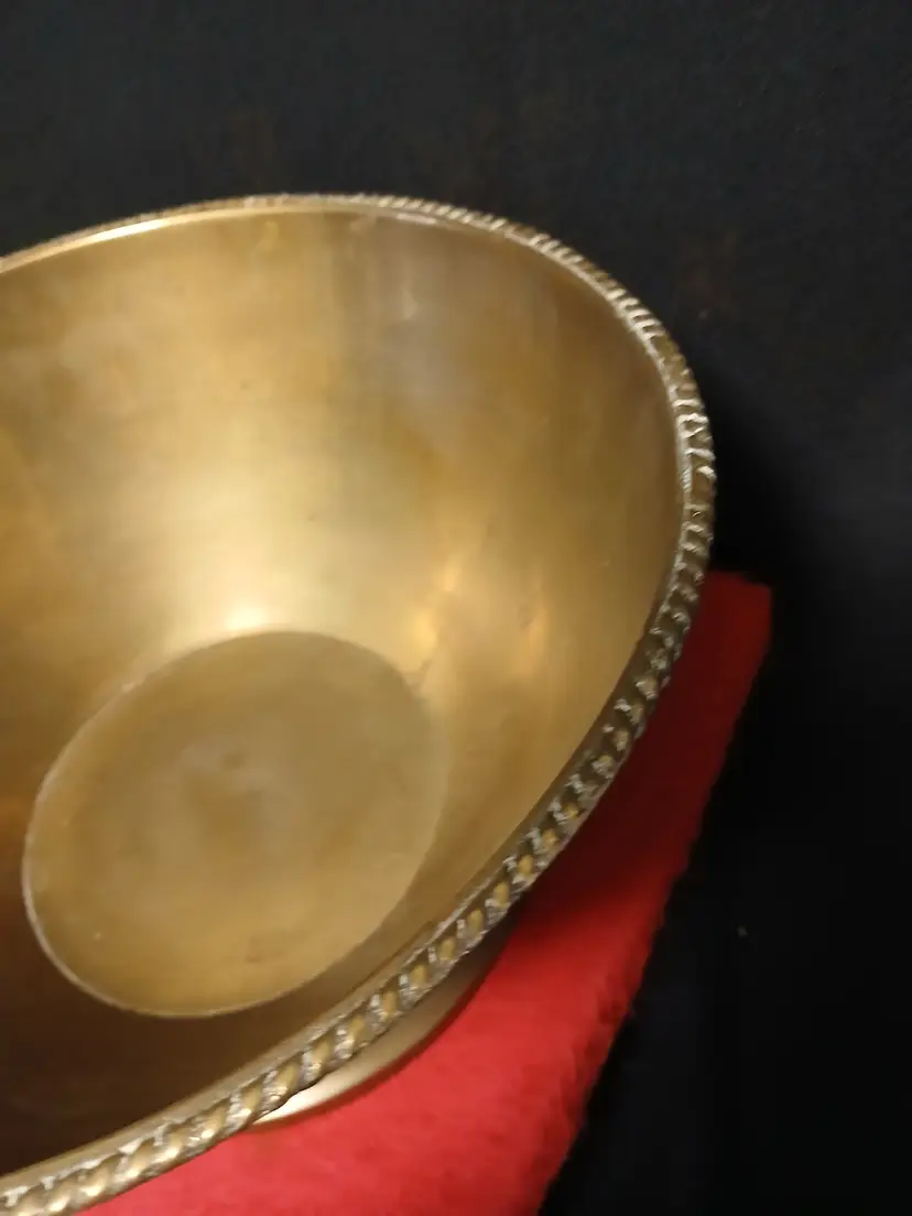 Vintage Brass Decorative Bowl Made in India