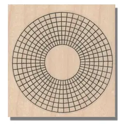 Color Wheel Background Art Rubber Stamp - Mixed Media, Junk Journal, Crafts