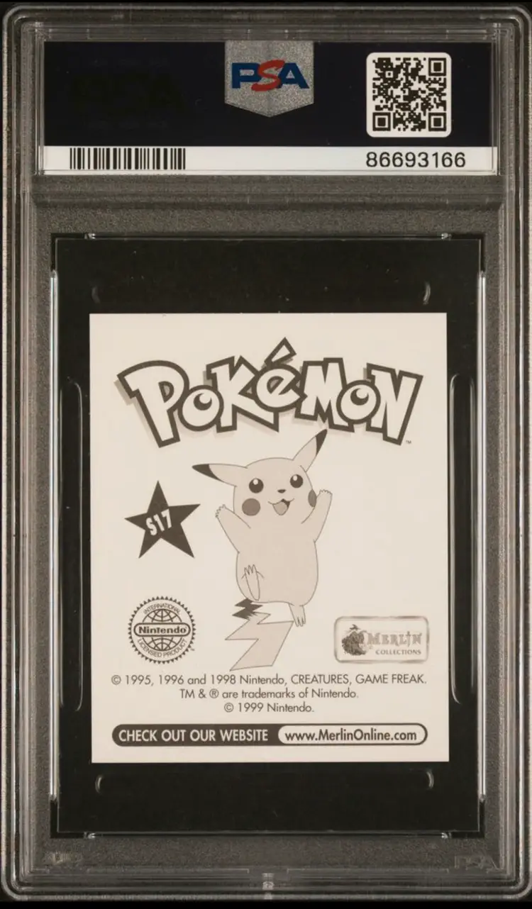1999 Merlin Pokemon Weezing Prism #S17 – NM PSA 9