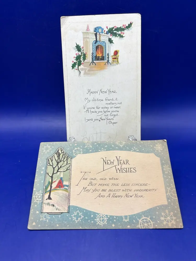 Vintage New Year Sample Postcards