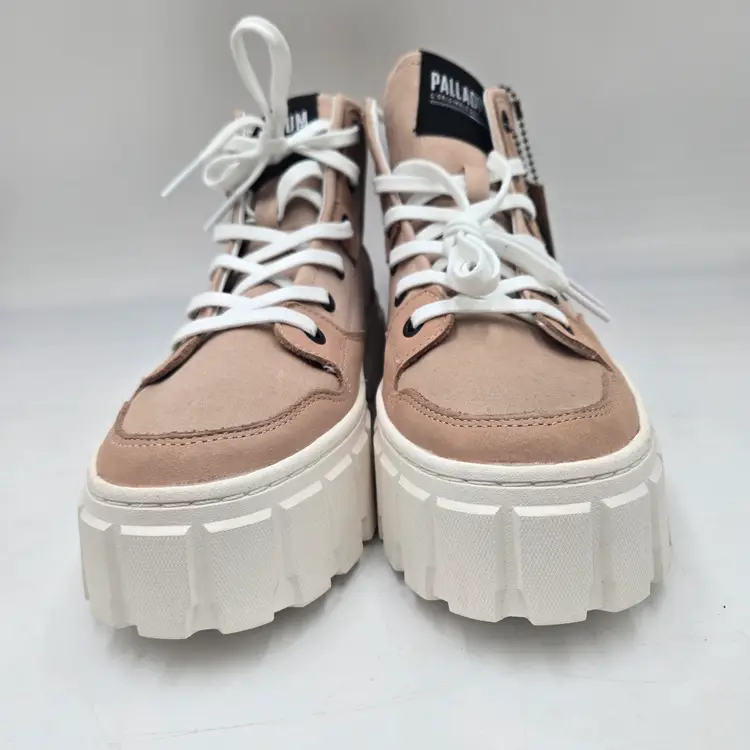 Palladium Shoes Pallatower Hi W 98573-662-M beige Womens Size 8