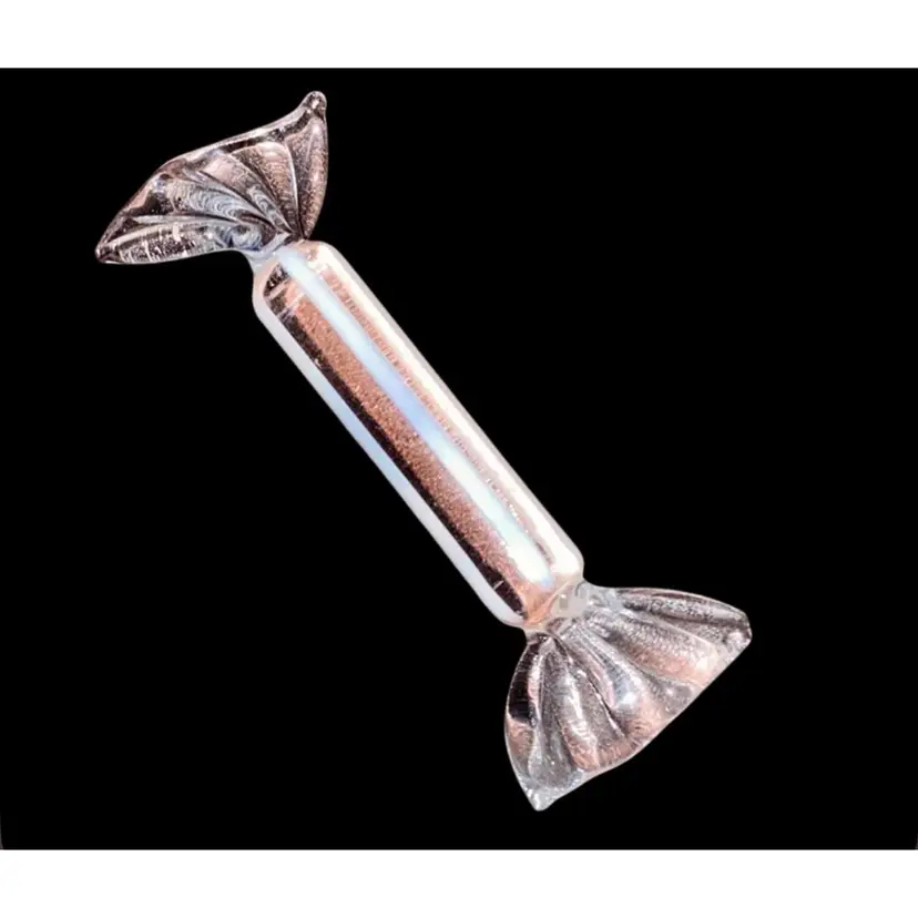 #12- Vintage 1980's /90's  Unknown Artist Art Glass Candy  As Pictured