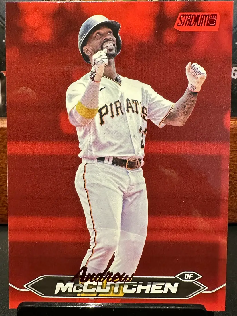 Andrew McCutchen Red Foil parallel 2024 Stadium Club 103 Pittsburgh Pirates