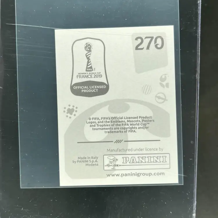 Toni Duggan 2019 Panini Women’s World Cup Sticker England Soccer Card