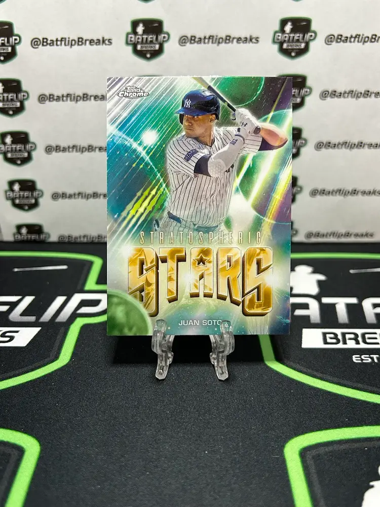 Juan Soto 2024 Topps Chrome Update Stratospheric Stars Insert #SSC-9 New York Yankees