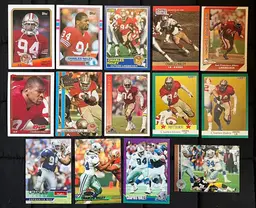 Charles Haley 14 Card Lot: 1988 Topps, 1990 Action Packed, 1988-1996, NM/M